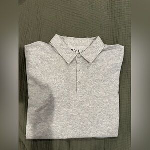 BYLT Premium Basics Lux Polo Heather Grey Large